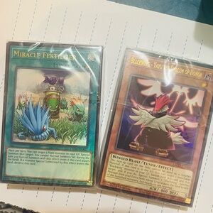 YU-GI-OH collectible trading spelling cards set of 2 brand new
